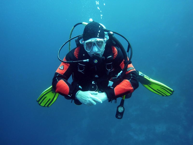 Scuba diver exploring underwater